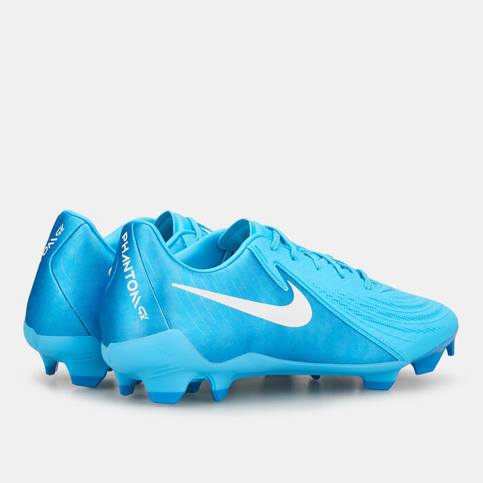 Nike Men's Phantom GX 2 Academy Firm Ground/Multi-Ground Football Shoes Blue image number 2