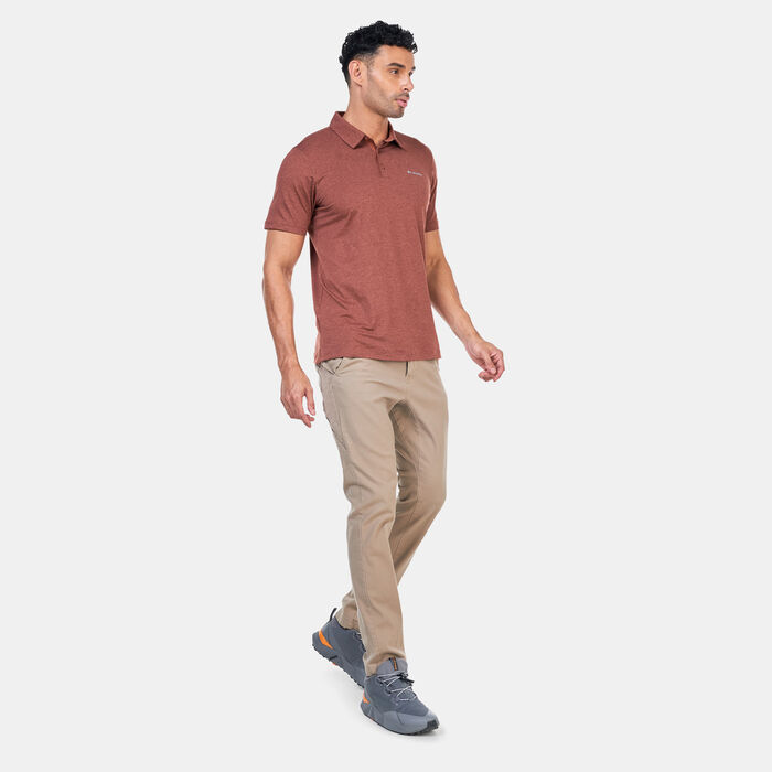 Columbia Men's Tech Trail™ Polo T-Shirt Pink Columbia Men's Tech Trail™ Polo T-Shirt Pink image number 2