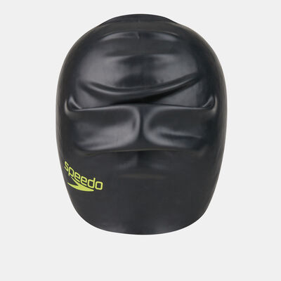 Speedo Kids' Long Hair Swim Cap Black Speedo Kids' Long Hair Swim Cap Black