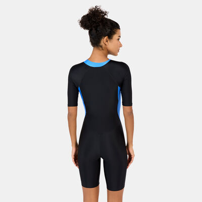 Speedo Women's Asia Fit Zipped Swimsuit Multi-Color