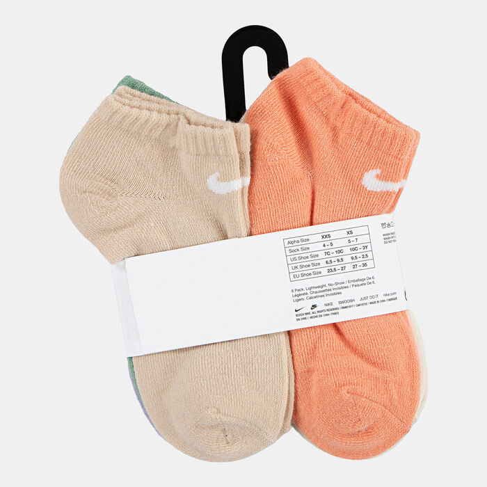 Nike Kids' NHG Metallic Swoosh No-Show Socks (6 Pack) Multi-Color Nike Kids' NHG Metallic Swoosh No-Show Socks (6 Pack) Multi-Color image number 2