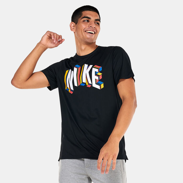 Nike Men's Pro Dri-FIT Graphic T-Shirt White Nike Men's Pro Dri-FIT Graphic T-Shirt White image number 0