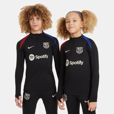 Nike Kids' FC Barcelona Strike Drill 1/4-Zip Football Top (Older Kids) Black Nike Kids' FC Barcelona Strike Drill 1/4-Zip Football Top (Older Kids) Black