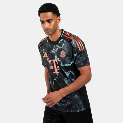 adidas Men's Bayern Munich 24/25 Away Replica Football Jersey Black