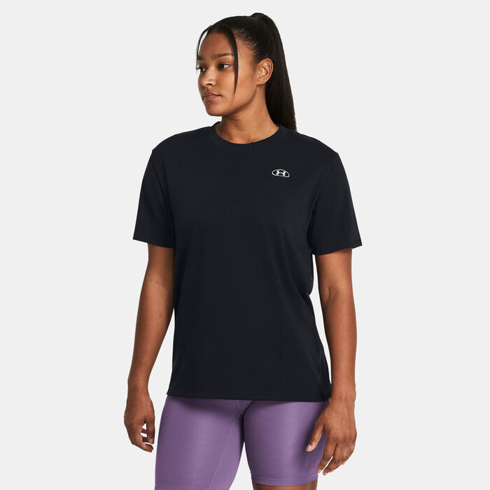 Under Armour Women's Boyfriend T-Shirt Black Under Armour Women's Boyfriend T-Shirt Black image number 0