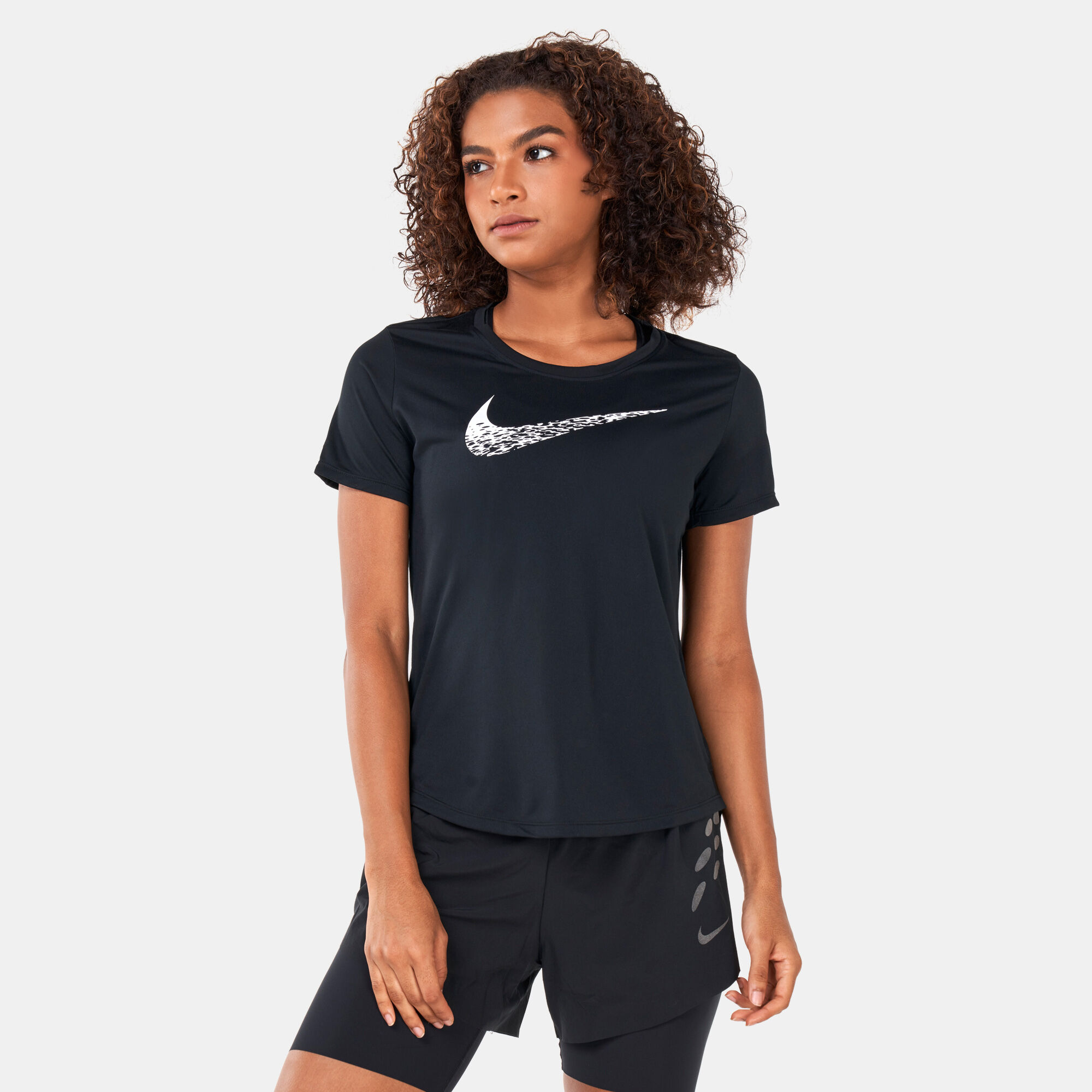 Nike women's swoosh running tee online