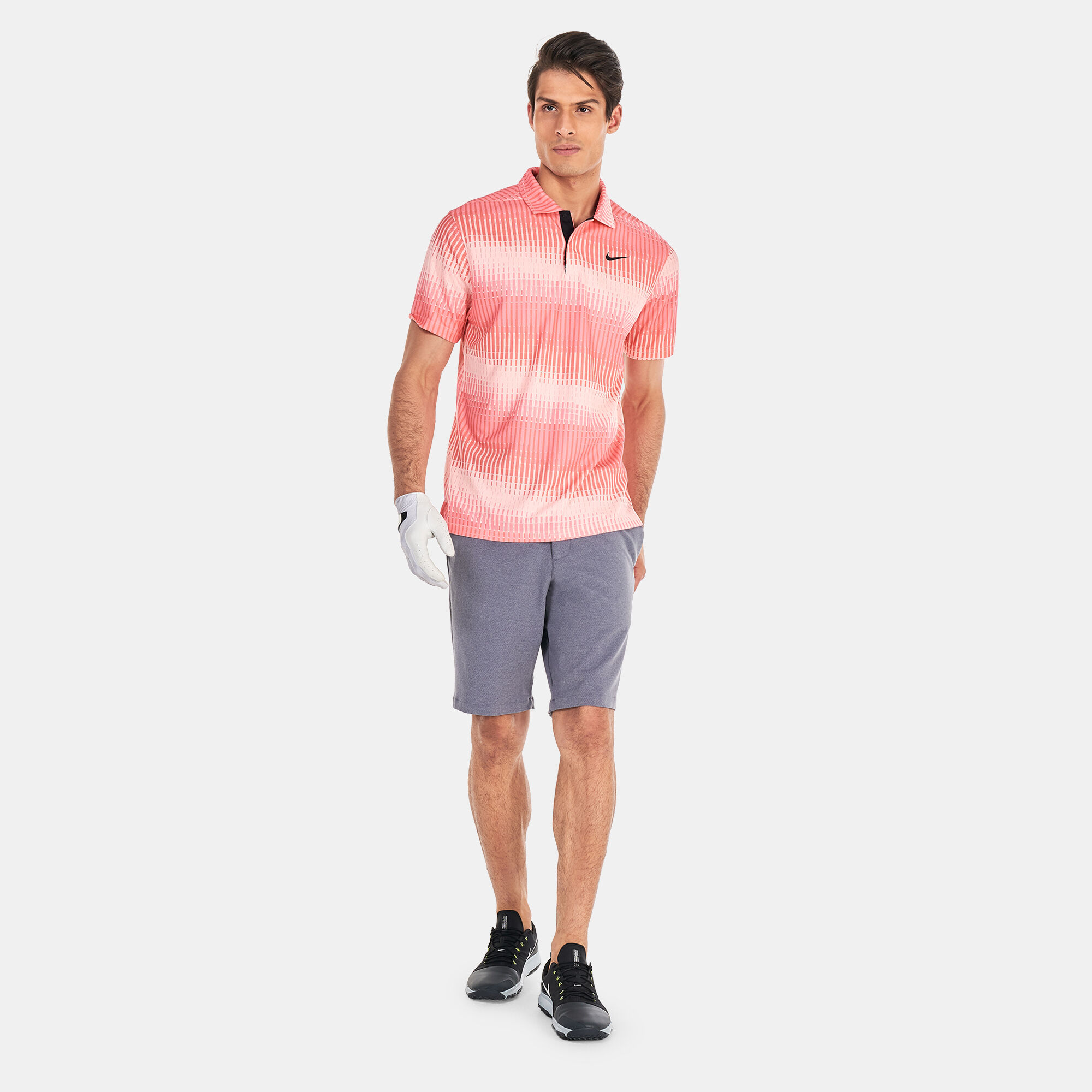 Buy Nike Golf Men s Dri FIT ADV Tiger Woods Golf Polo Shirt Pink