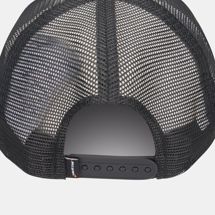 New Era Men's F1 McLaren E-Frame Graphic Patch Trucker Cap Black New Era Men's F1 McLaren E-Frame Graphic Patch Trucker Cap Black image number 1