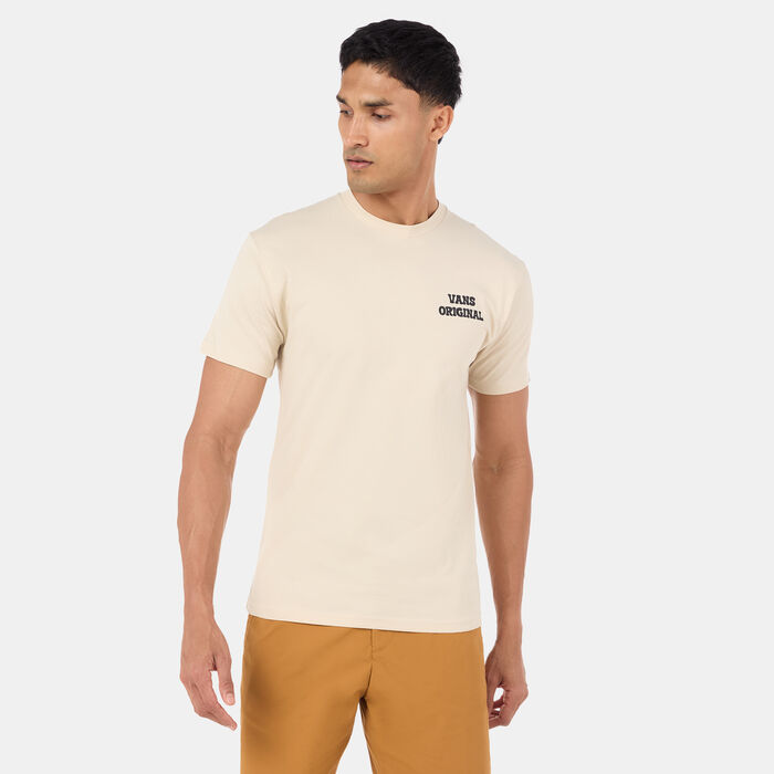 Vans Men's Skull Void Classic T-Shirt Beige image number 0