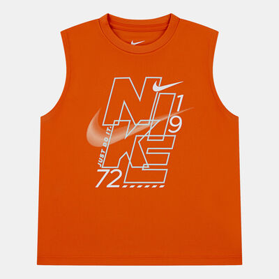 Nike Kids' Stack 'em Muscle T-Shirt Orange