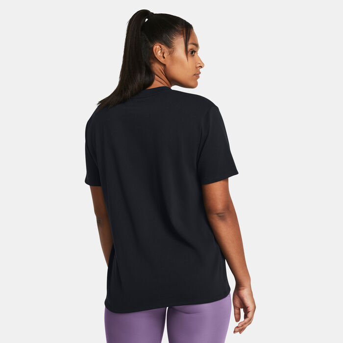 Under Armour Women's Boyfriend T-Shirt Black Under Armour Women's Boyfriend T-Shirt Black image number 1