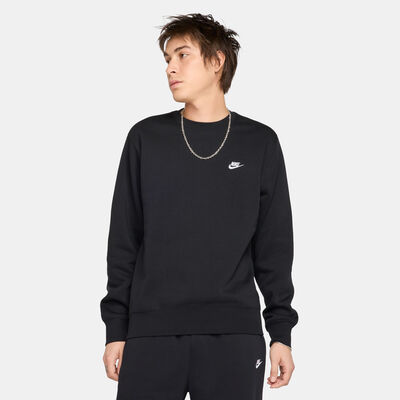 Nike Men's Club Fleece Sweatshirt Black Nike Men's Club Fleece Sweatshirt Black