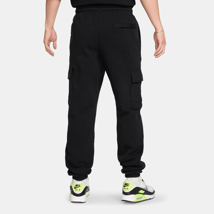Nike Men's Club Fleece Cargo Pants Black Nike Men's Club Fleece Cargo Pants Black image number 1