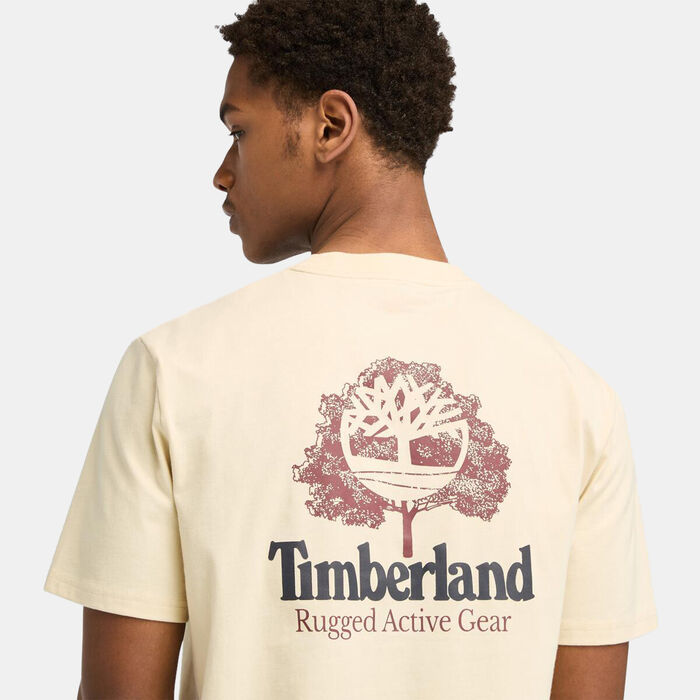 Timberland Men's Rugged Active Gear Graphic T-Shirt Beige Timberland Men's Rugged Active Gear Graphic T-Shirt Beige image number 3