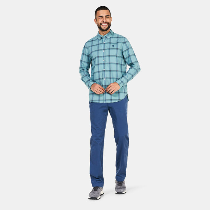 Timberland Men's Eastham River Stretch Poplin Shirt Blue Timberland Men's Eastham River Stretch Poplin Shirt Blue image number 2