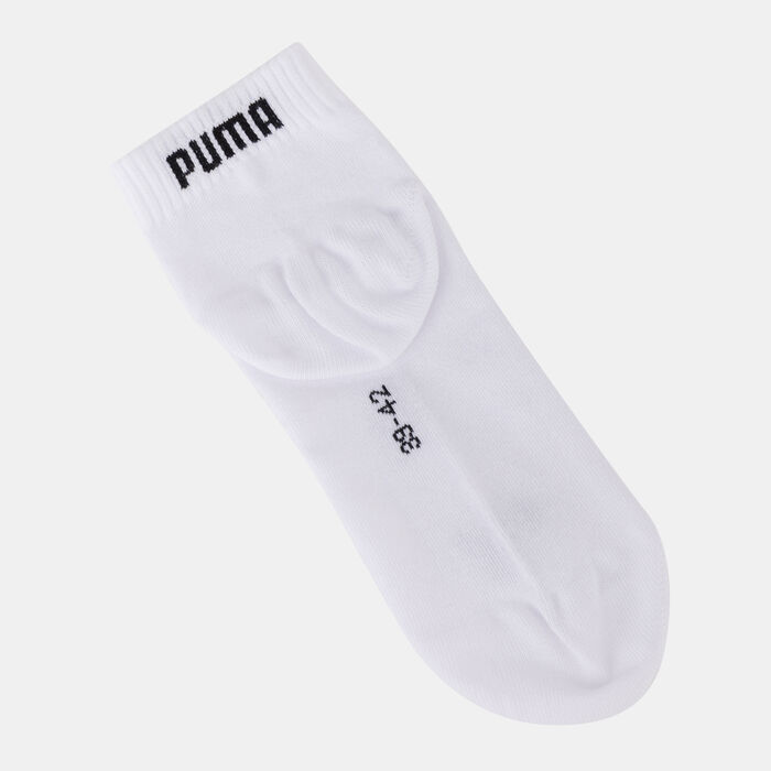 PUMA Plain Quarter Socks (3 Pairs) White PUMA Plain Quarter Socks (3 Pairs) White image number 1