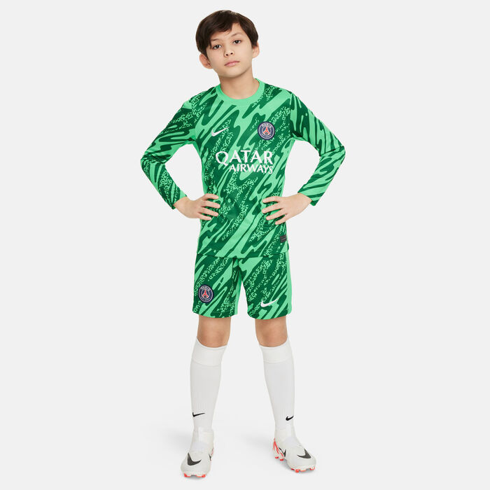Nike Kids' Paris Saint-Germain 24/25 Goalkeeper Replica Football Jersey Green Nike Kids' Paris Saint-Germain 24/25 Goalkeeper Replica Football Jersey Green image number 2