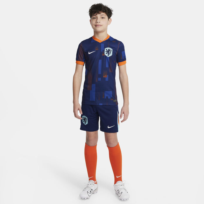 Nike Kids' Men's Team Netherlands 2024/25 Stadium Away Dri-FIT Football Replica Shirt Blue Nike Kids' Men's Team Netherlands 2024/25 Stadium Away Dri-FIT Football Replica Shirt Blue image number 7