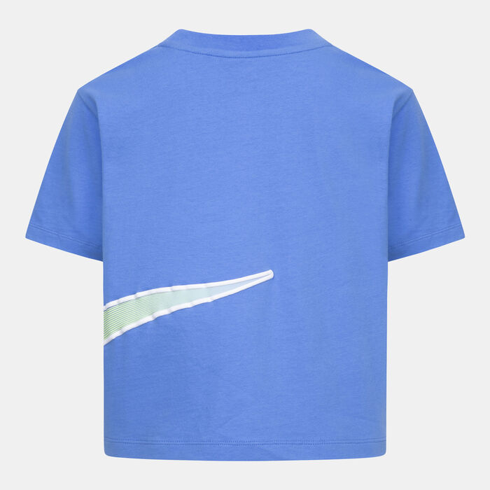 Nike Kids' Swoosh Motion T-Shirt Blue Nike Kids' Swoosh Motion T-Shirt Blue image number 1