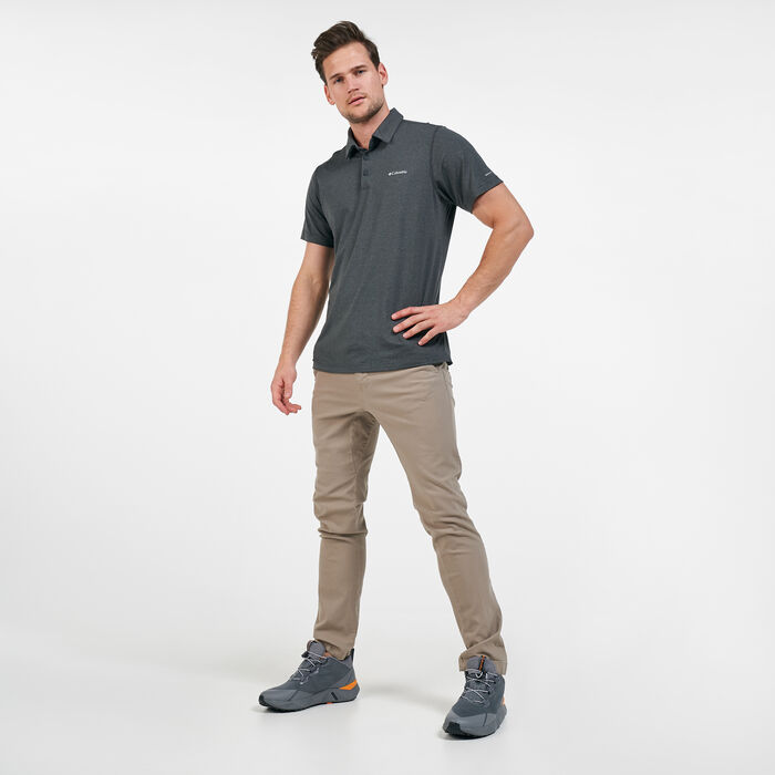Columbia Men's Tech Trail™ Polo T-Shirt Grey image number 2