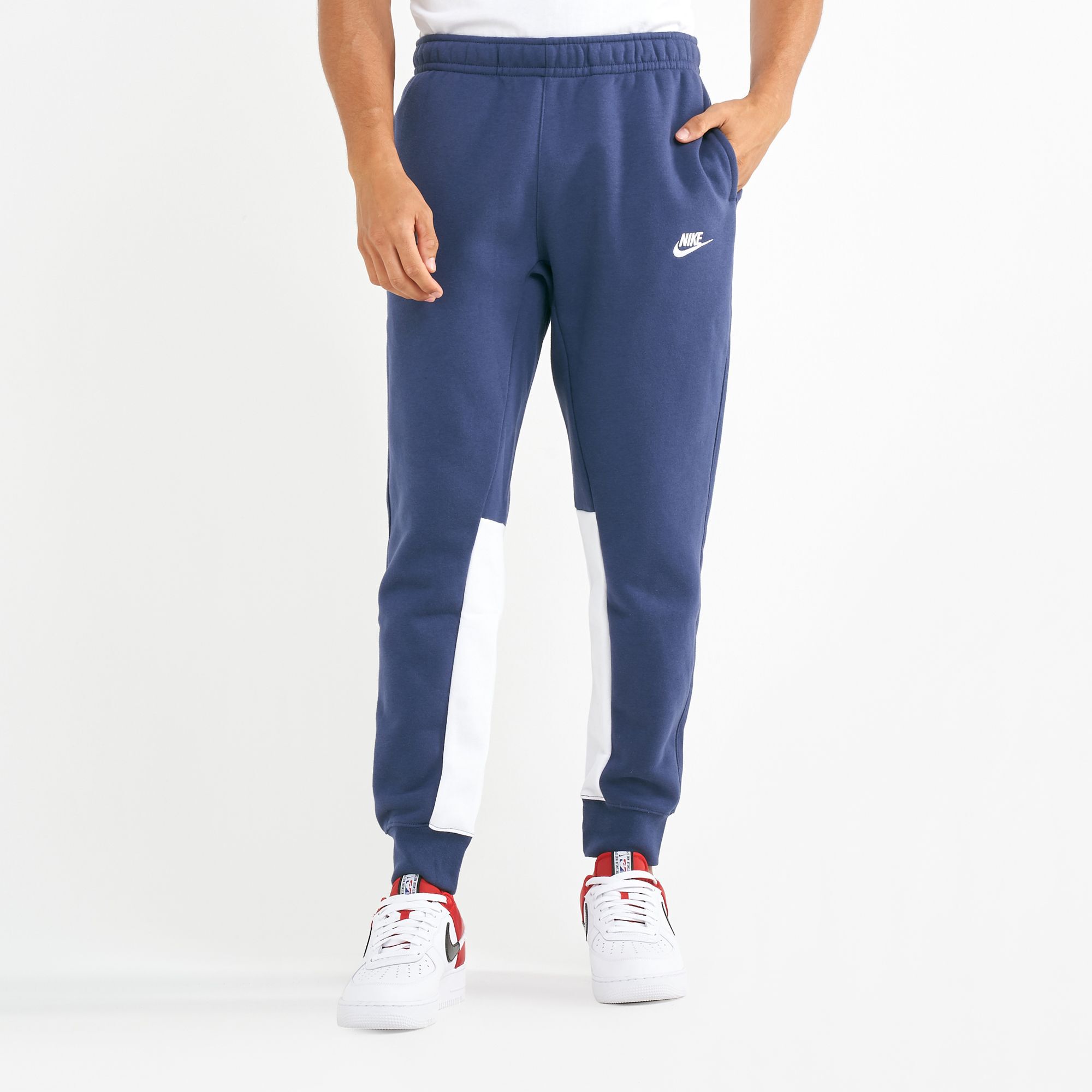 Blue nike outlet hybrid tracksuit