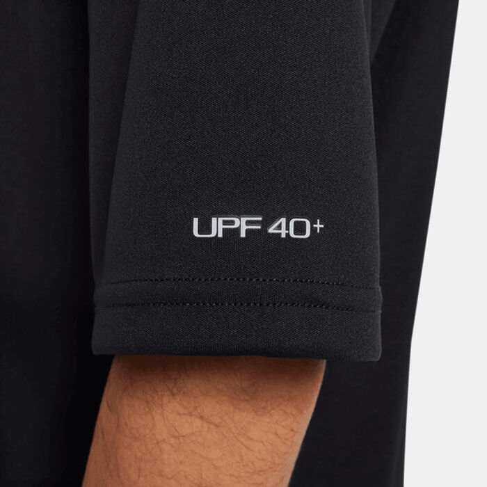 Nike Swim Kids' Logo Hydroguard Swimming T-Shirt Black image number 4