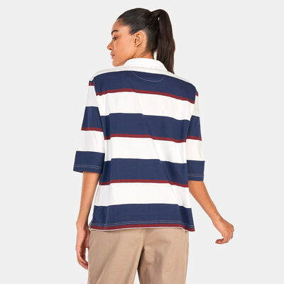 Vans Women's Anaheim OG Polo Shirt Blue Vans Women's Anaheim OG Polo Shirt Blue