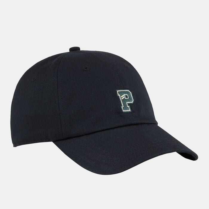 PUMA Wardrobe Essentials Graphic Dad Cap Black PUMA Wardrobe Essentials Graphic Dad Cap Black image number 0