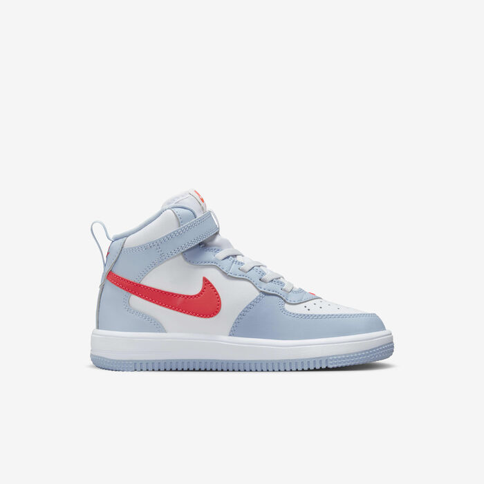 Nike Kids' Force 1 Mid EasyOn Shoes Blue Nike Kids' Force 1 Mid EasyOn Shoes Blue image number 2