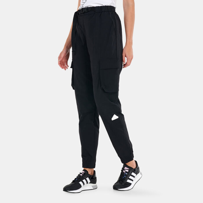 adidas Women's Cargo Pants Black adidas Women's Cargo Pants Black image number 0