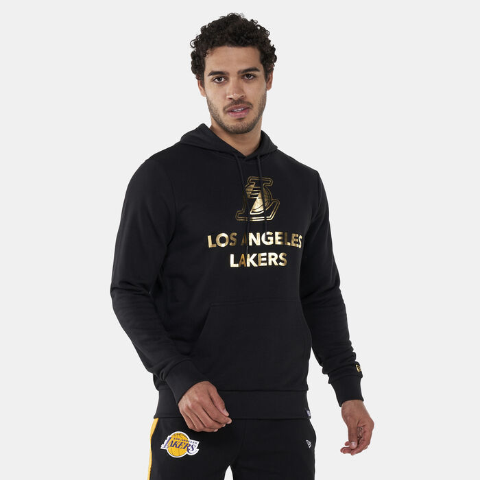 New Era Men's LA Lakers Metallic Logo Sweatshirt Black image number 0