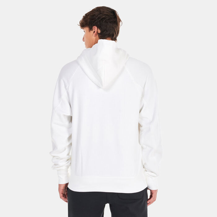 Nike Men's Air French Terry Pullover Hoodie White Nike Men's Air French Terry Pullover Hoodie White image number 1