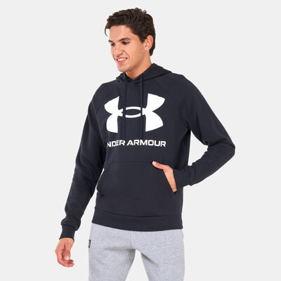 Under Armour Men's UA Rival Fleece Big Logo Hoodie Black