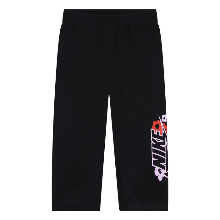 Nike Kids' Floral Wide Leg Pants Black Nike Kids' Floral Wide Leg Pants Black image number 1