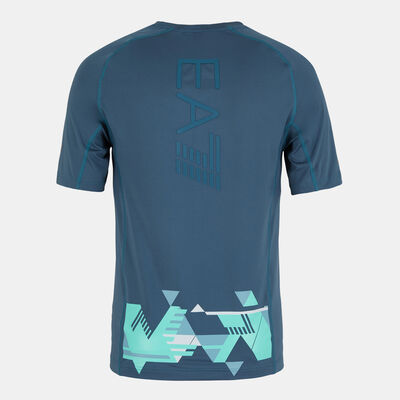 EA7 Emporio Armani Men's Vigor7 Big Logo T-Shirt Grey