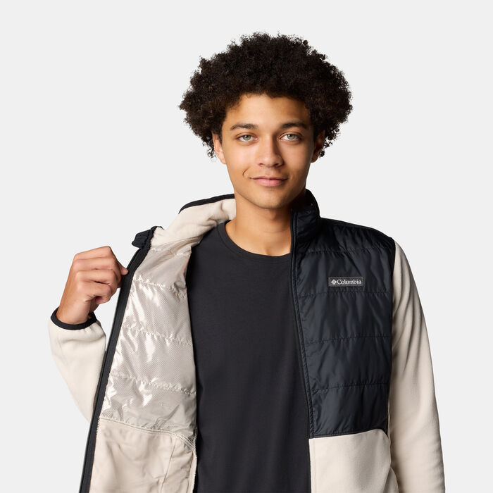 Columbia Men's Basin Butte II Hybrid Fleece Jacket Beige Columbia Men's Basin Butte II Hybrid Fleece Jacket Beige image number 4
