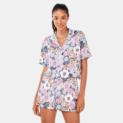 Vans Women's Retro Floral Woven Shirt Multi-Color