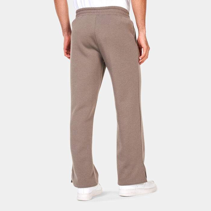 The Giving Movement Men's Racer Print Wide Leg Pants Beige The Giving Movement Men's Racer Print Wide Leg Pants Beige image number 1