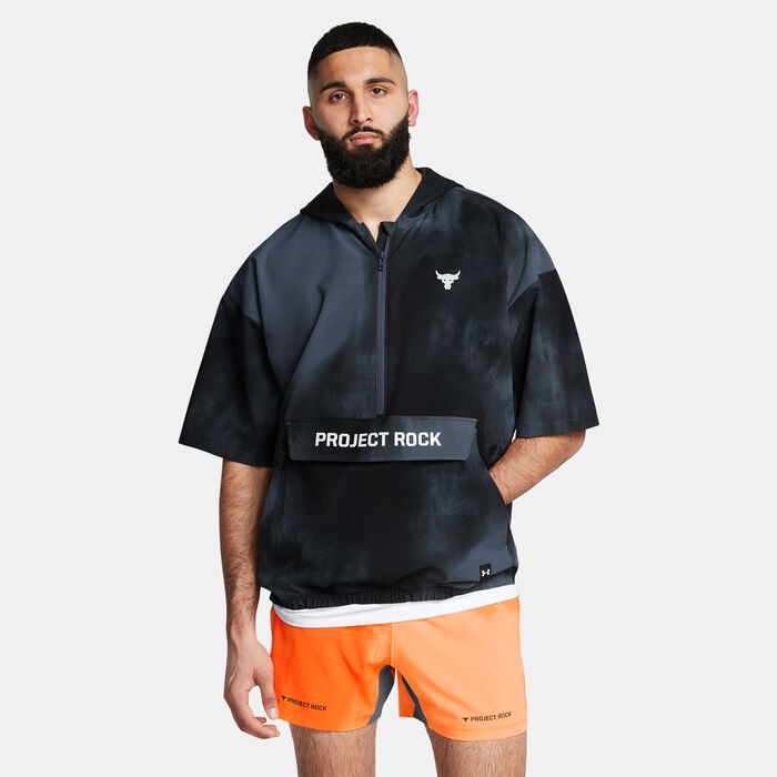 Under Armour Men's Project Rock Warm-Up 1/2-Zip Jacket Grey Under Armour Men's Project Rock Warm-Up 1/2-Zip Jacket Grey image number 0