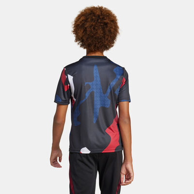 adidas Kids' Manchester United 24/25 Pre-Match Football Top Red adidas Kids' Manchester United 24/25 Pre-Match Football Top Red