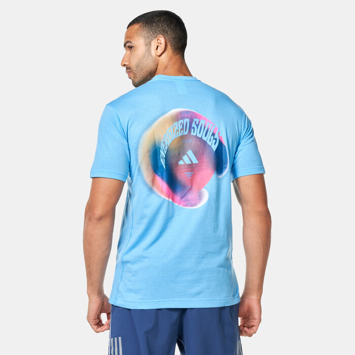 adidas Men's Yoga T-Shirt Blue image number 2
