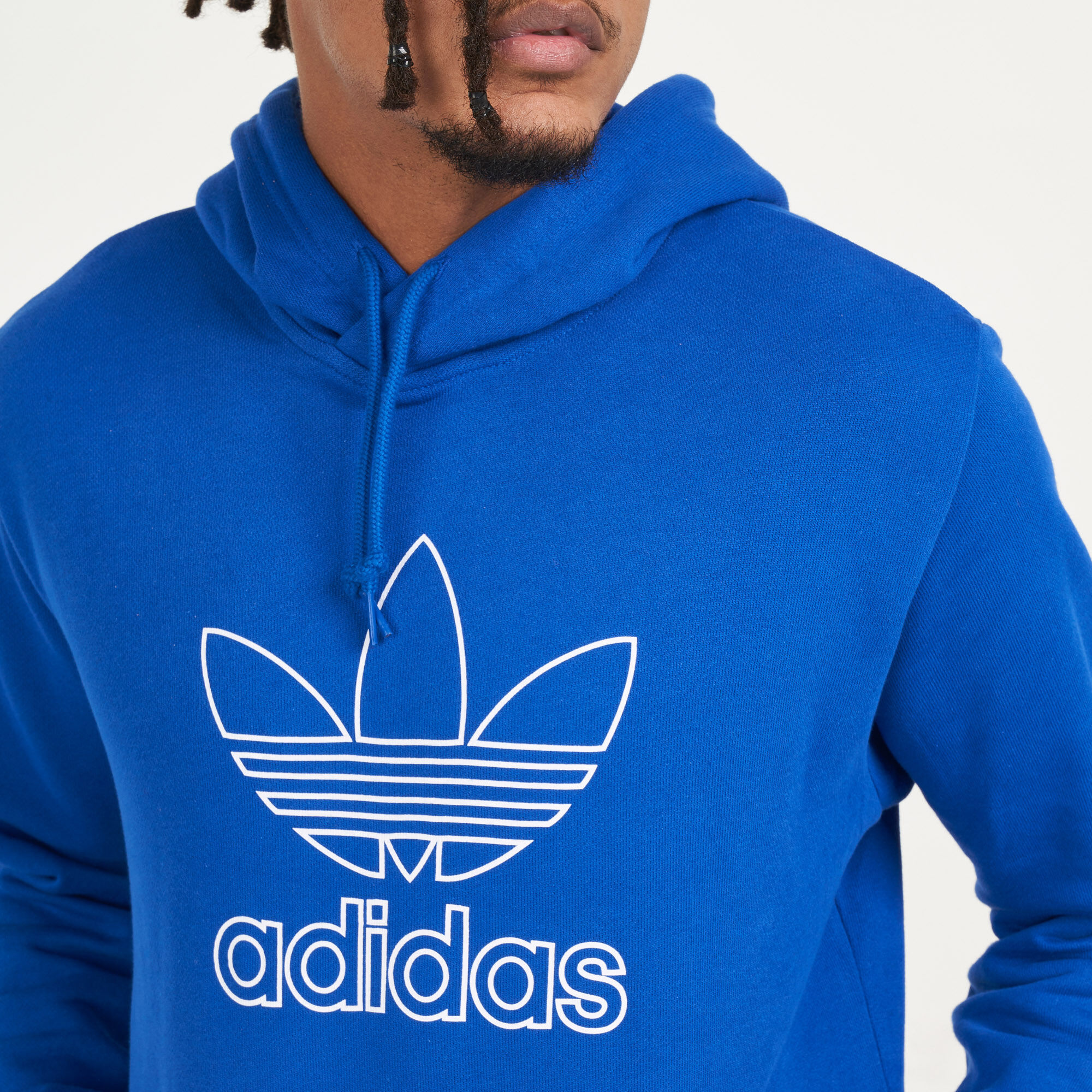Men s Outline Trefoil Logo Hoodie