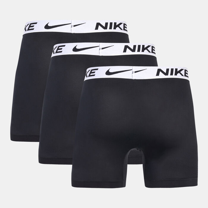 Nike Men's Dri-FIT Essential Micro Boxer Briefs (3 Pairs) Black Nike Men's Dri-FIT Essential Micro Boxer Briefs (3 Pairs) Black image number 1