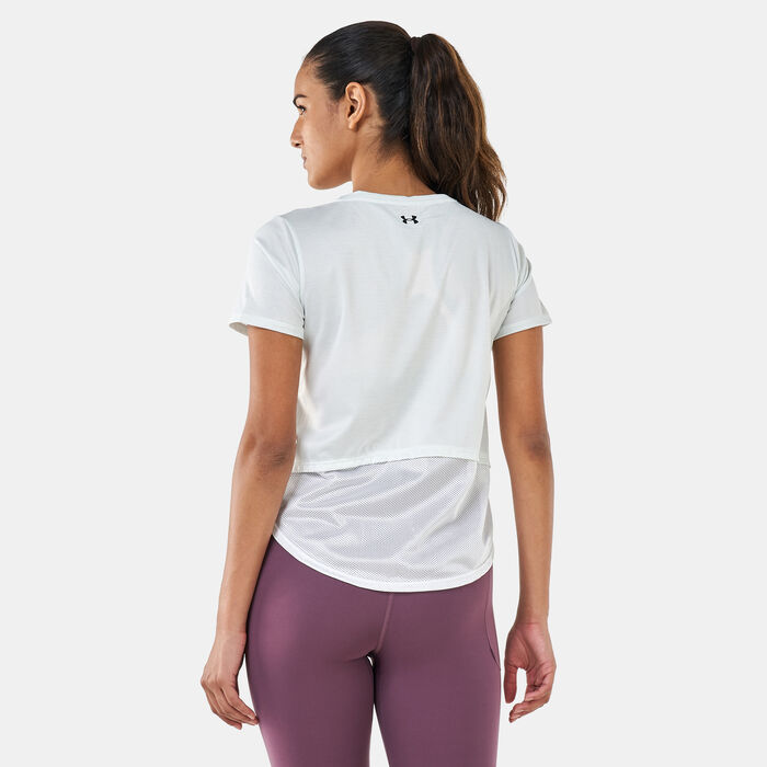 Under Armour Women's UA Tech™ Vent T-Shirt White Under Armour Women's UA Tech™ Vent T-Shirt White image number 1
