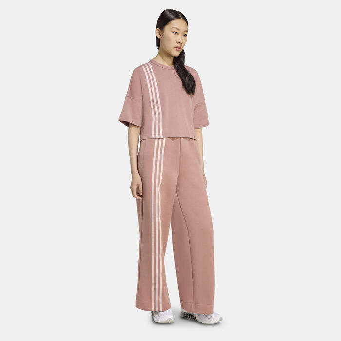 adidas Originals Women's Off-Placed 3-Stripes T-Shirt Pink adidas Originals Women's Off-Placed 3-Stripes T-Shirt Pink image number 2