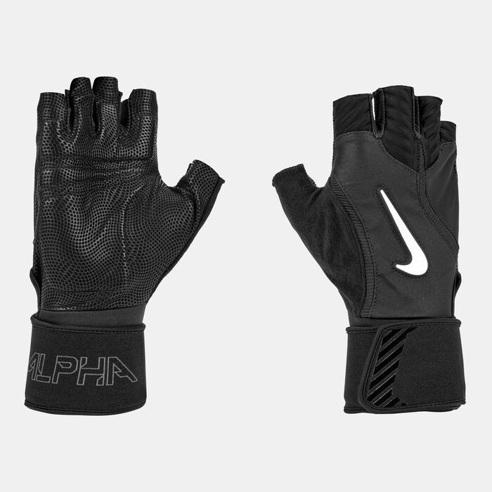 Nike Alpha Elite Training Gloves Black Nike Alpha Elite Training Gloves Black image number 2