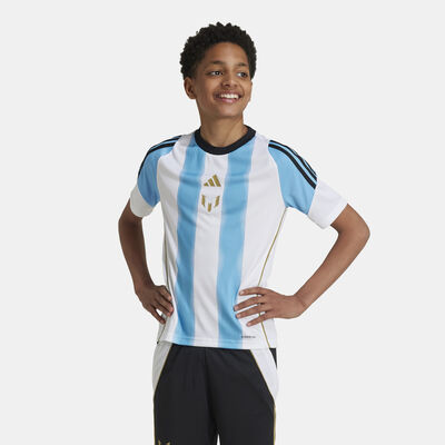 adidas Kids' Messi Training Football Top White