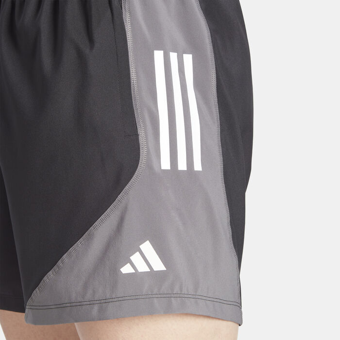 adidas Men's Own the Run Colorblock Running Shorts Black image number 4
