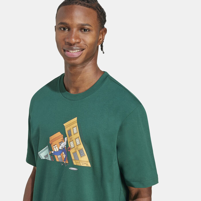 adidas Men's Doodle Hunt Graphic T-Shirt Green adidas Men's Doodle Hunt Graphic T-Shirt Green image number 4