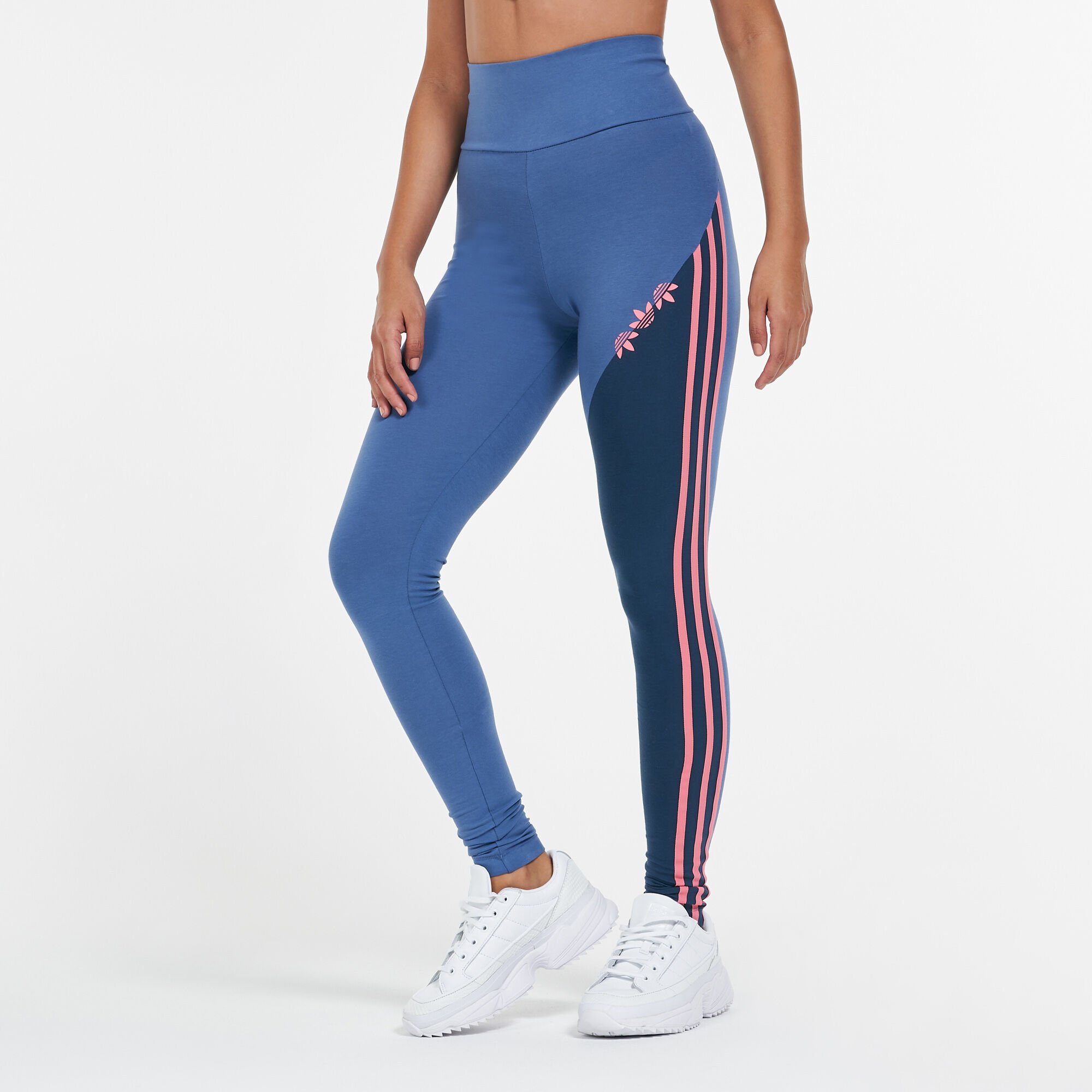 Adidas trefoil taped leggings hot sale